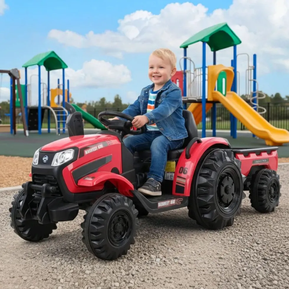 Akumulatorowy traktor zabawkowy - HECHT 50435 RED