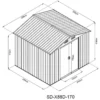 Domek ogrodowy - HECHT 8X8 PLUS