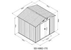 Domek ogrodowy - HECHT 8X8 PLUS