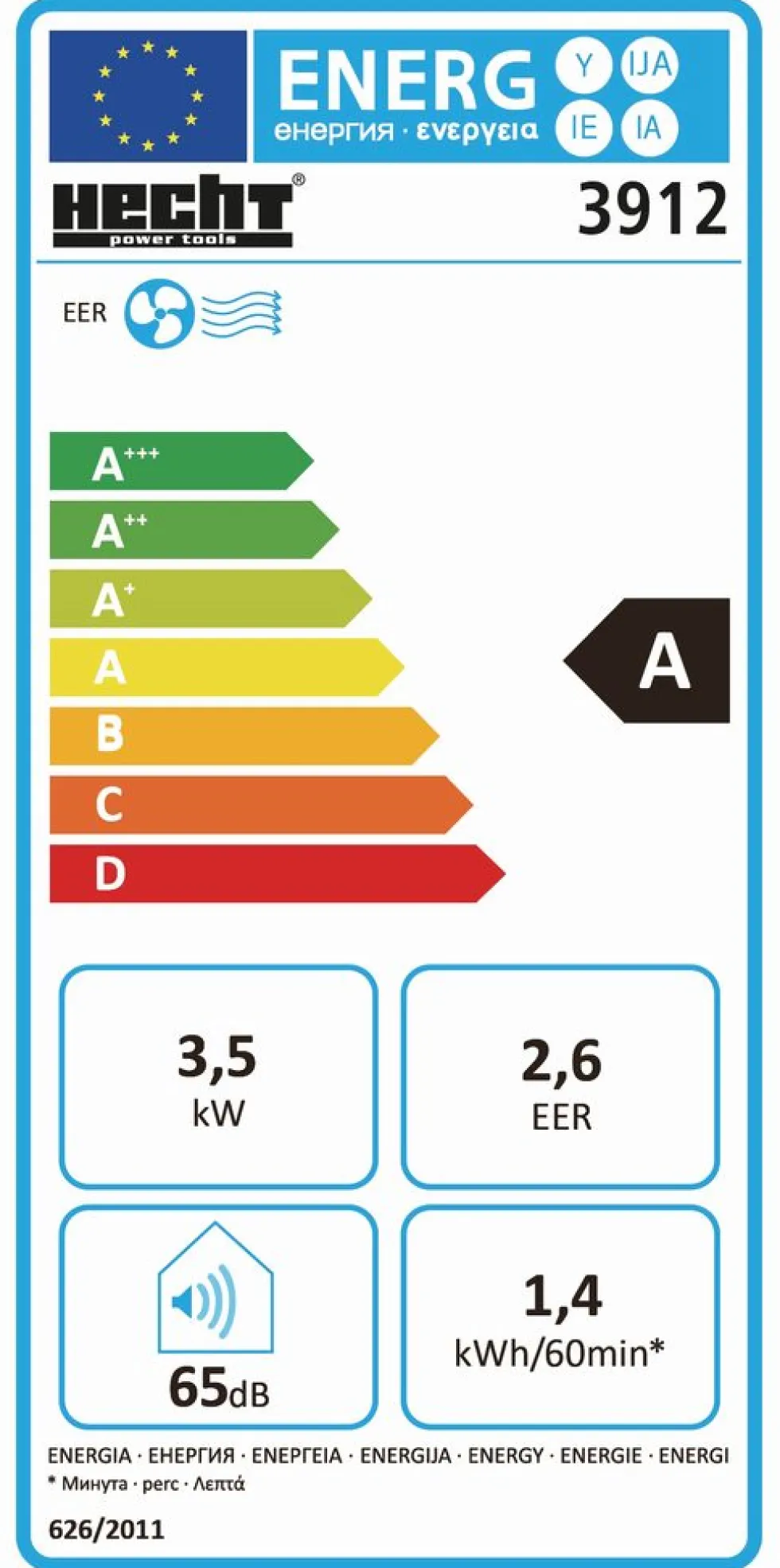 Klimatyzator elektryczny - HECHT 3912