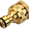 Złączka ogrodowa mosiężna - końcówka 1/2" / 3/4" HECHT 08024C