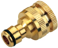 Złączka ogrodowa mosiężna - końcówka 1/2" / 3/4" HECHT 08024C